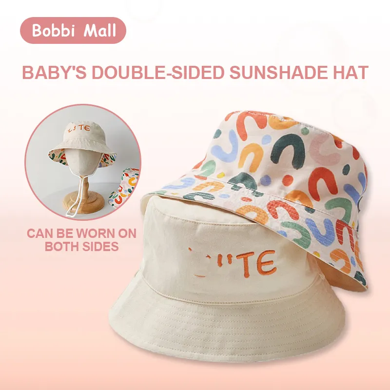 Bobbi bucket hat for kids caps for kids boy cap for baby boy Double-sided  Wear