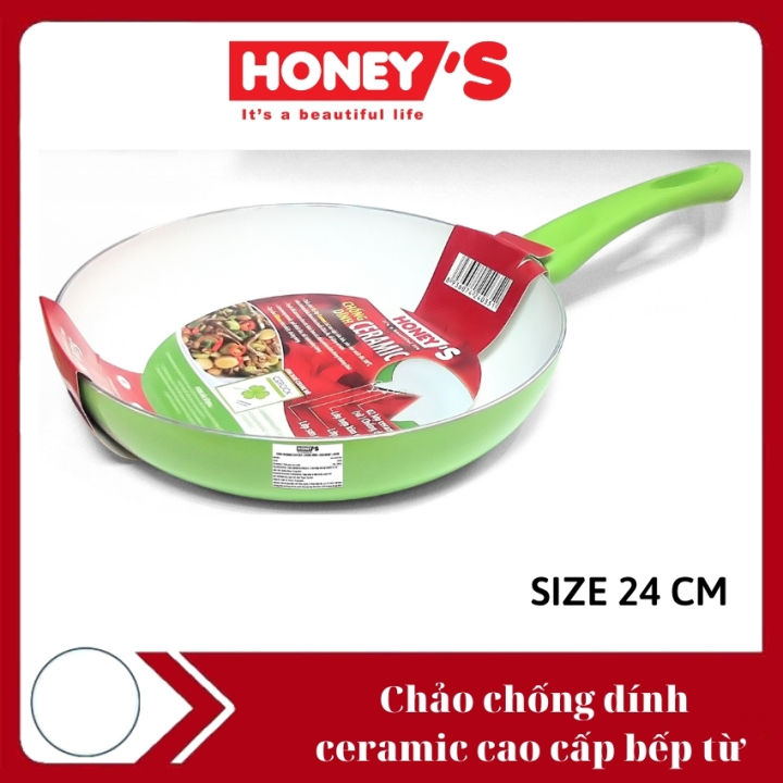 Chảo chống dính đấu từ phủ ceramic cao cấp HONEY'S, tốt cho sức khỏe ...
