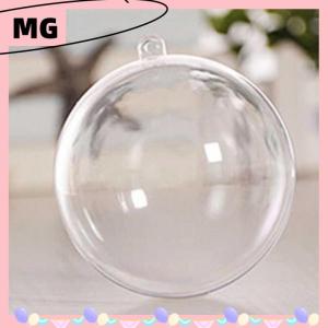 【Magical House】[New HOT FASHION] Transparent Open Plastic Christmas Decor Ball Bauble Ornament Gift Present Box