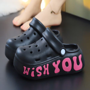 [Free Shipping] WomenS New Thick-Soled Clogs Non-Slip Beach Sandals Height-Increasing EVA Closed-Toe Sandals Summer Outdoor Wear