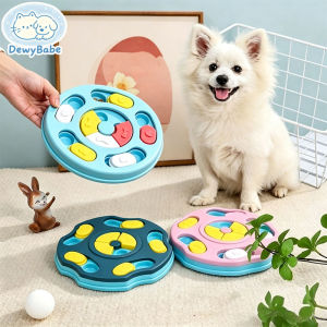 DewyBabe Pet Puzzle Feeder Toy Anti-Choke Training Interactive Slow Feeding Bowl Dog Cat Playing Food Dispenser Game