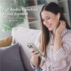 Type C To Connector Sound Adapter Type C Earphone Adapter Aluminum Charging Adapter Sound Converter for Phone 15/16