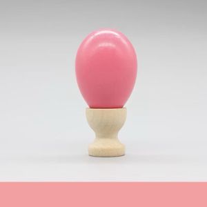 Trứng gỗ kèm đế hỗ trợ tạo hình đất sét tóc chibi