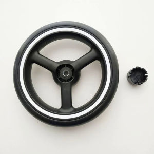 6.3Inch Stroller Back Wheels Compatible GB D639 Series Pushchair 16CM Outer Size 8mm Axle Aperture With PU Tire No Bearings Type