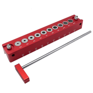 Aluminum Alloy Pocket Hole Doweling Jig for Woodworking 3-12mm Drill Guide Self-centering Vertical Drilling Guide