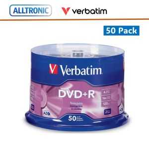 Verbatim DVD+R AZO 50pcs per cake box 4.7gb 16x 120min # 95037