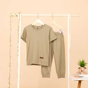 Setelan Joger Anak Umur 1 - 7 Tahun Kain Kaos Combed 24s