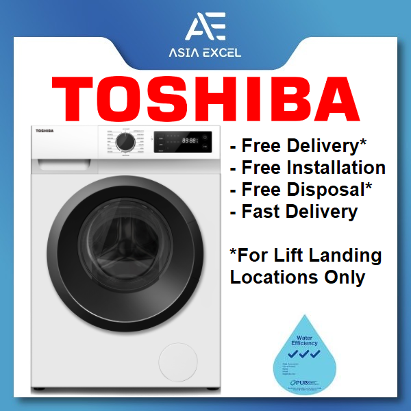 (Bulky) TOSHIBA TWBH95S2S 8.5KG REAL INVERTER FRONT LOAD WASHING