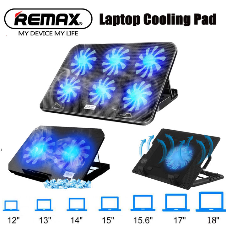 Remax Notebook Holder with Cooling Pad Laptop Cooler Stand Adjustable