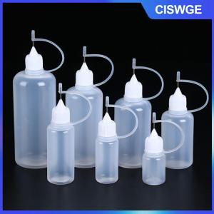 CISWGE 2 5PCS 5ml 10ml 20ml 30ml 50ml 60ml 100ml PE nhựa có thể ép tip Applicator chai bơm lại ống nhỏ giọt với kim tip mũ cho keo