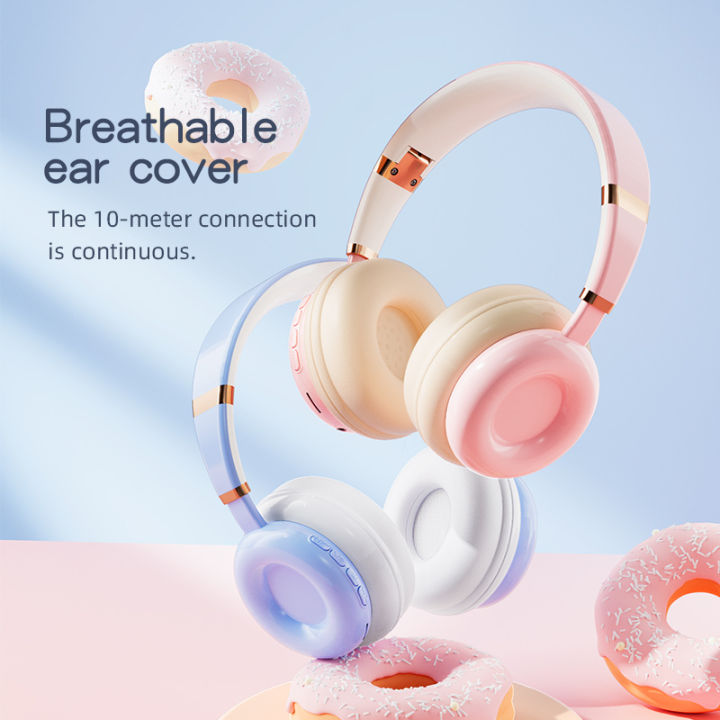 New%20Overhead%20headphone%20girl%20kids%20Bluetooth%20Wireless%20With%20Microphone%20Earphones%20long%20battery%20bluetooth%205.2%20Support%20TF%20Card%20Extra%20Bass%20Gaming%20Noise%20Canceg%20Folding%20Headset%20for%20IOS/Android/PC%20-%20Image%205