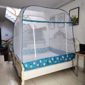 Màn Chụp  Mùng Chụp Đỉnh Vuông Cao Cấp Mộc Miên ( video  hình thật )