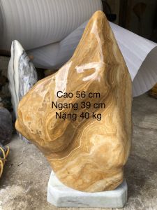 Tảng đá trấn trạch cao 56cm nặng 40 kg cho mệnh kim và thổ