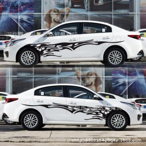 AEY-120 Direct Supply   Car modification flame decorative sticker   Customized decorative car body stickers   Decals