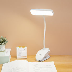 360° Flexible Table Lamp with Clip Stepless Dimming Led Desk Lamp Bedside Night Light Reading Light