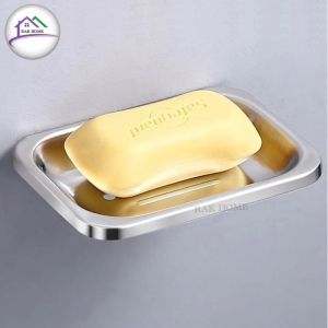 RAK HOME ที่ใส่สบู่ ที่วางสบู่ ตะแกรงสบู่ ชั้นวางสบู่ จานวางสบู่ ที่ใส่สบู่สแตนเลสแท้ ไม่ขึ้นสนิท ทรงสี่เหลี่ยม
