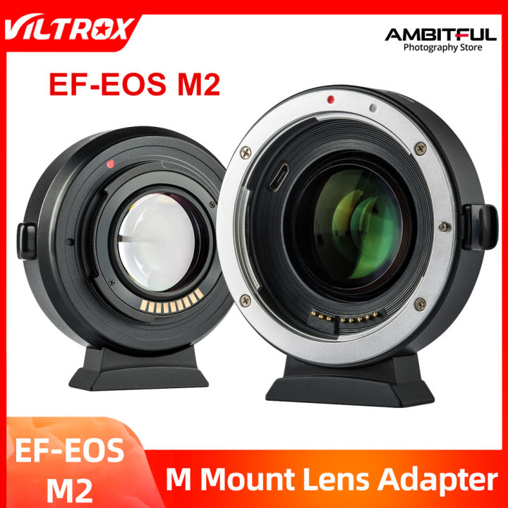 VILTROX EF-EOS M2 EF-M Lens Adapter 0.71x Focal Reducer Speed