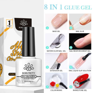 BORN PRETTY 15g New Tec Nail Tips Gel For Fake Nails Adhesive Gel Extension Adhesive Gel Polish Nail Art Tool