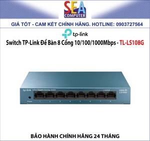 Switch TP-Link Để Bàn 8 Cổng 10/100/1000Mbps - TL-LS108G