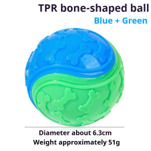 TPR Squeaky Dog Toy Ball Durable Chew & Teething Toy for Small Dogs
