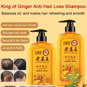 Ginger Anti-Hair Loss Shampoo Ginger Anti-Hair Loss Shampoo Hair Growth and Hair Strengthening Oil Control Fluffy Anti-Dandruff Shampoo for Men and Women 生姜防脱育发洗发水