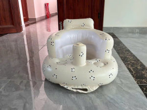GHẾ HƠI TẬP NGỒI HÌNH OLIVE GẤU PLAYING CAO CẤP CHO BÉ
