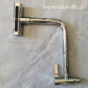 304 Kran Sink Keran Air Terjun Panas Dingin Fleksibel Stainless / Kran Air Cuci Piring/ Kran Sink