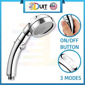 Duitmali Kepala Paip Shower 3 Modes High Pressure Rain Shower Head Pipe Pressure Bathroom Hand Shower Head