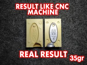 Molding Cetakan Bandul Timah Pemberat Pancing Model H7 35gr