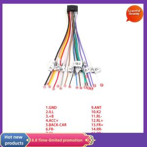 Graceful Universal Power Horn Wire Plug 16 Pins Car Audio Wiring Harness Adapter Plug Auto Stereo Connector For Radio CD DVD