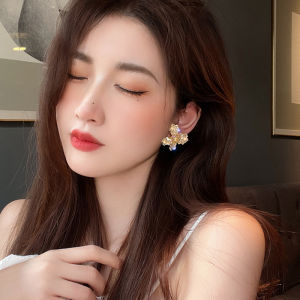 Maidu Bông Tai Hoa Pha Lê Cho Nữ Bông Tai Nụ Cánh Hoa Needel Bạc S925 Mới Nhất Cho Nữ Trang Sức