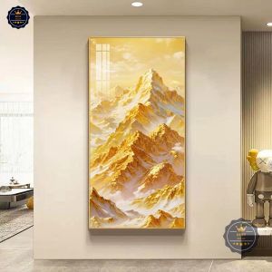 Tranh Kim Sơn Ánh Nhật Chất Liệu Canvas Tráng Gương Tranh Phòng Làm Việc