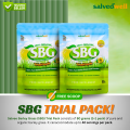 SBG Trial Pack 1+1 Original Salveo Barley Grass Powder - Health Supplement and Authorized Distributor Immune Boost. 
