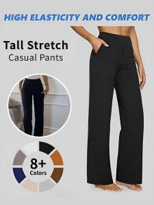 Pants Loose Yoga Pants Exercise Moisture Wicking and Breathable Fashion Soft Elasticity