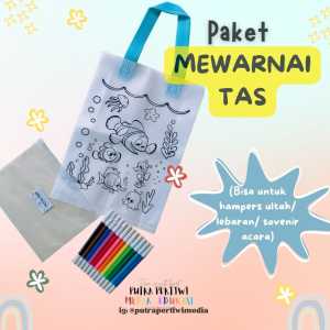 PAKET MEWARNAI TAS Murah Edukatif Kreatif (Bisa jadi Hampers Ultah / Angpao Lebaran)