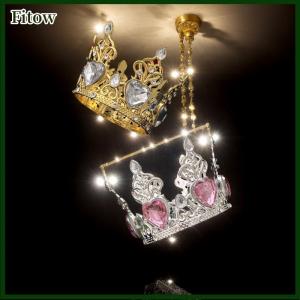 Fitow Princess Small Tiaras For Bridal Wedding Flower Decoration Cake Crown Topper Girls Birthday Gift Jewelry Accessories