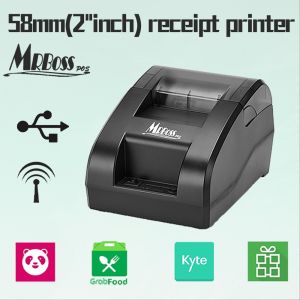 258mm Thermal Receipt Printer USB Bluetooth POS Cash Till Register Grab food panda Loyverse Hitpay