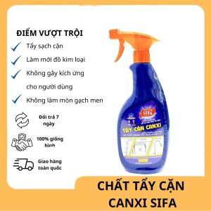 Chất tẩy cặn canxi Sifa 550ml dùng làm mới cho sen vòi chậu rửa bồn nước - Không độc hại