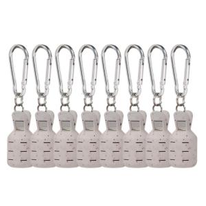 8Pcs Portable Squid Jig Hook Cover with Carabiner Squid Jig Baits Protector Squid Jig Fishing Tackle Easy to Use