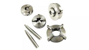 Cornerr 1pc Manual Self-Centering Lathe Chuck 3/4 Jaws Wood Lathe Chuck 50/65/80/90/125mm DIY Metal Wood Lathe Tools H8M4T