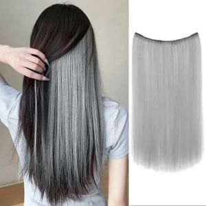 BEAUTYLADIES สังเคราะห์สังเคราะห์สังเคราะห์ วิกผมย้อมสีอเนกประสงค์ คลิป4ตัว คลิปใน ทรงผมตรงยาว 10สี รูปตัววี วิกผมสีผม สำหรับผู้หญิง