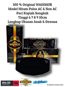 Favorite Peci Kopiah Songkok Nasional WADIMOR Tinggi 6 7 8 9 10cm Anak Dewasa Lengkap Halus Tebal