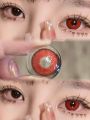 (≈0.33RM/DAY) UYAAI 1 Pair [0.00-6.00 Power] Colored Contact 14.5mm K4 Brown Cosmetic Color Lens Eye Fashion Monthly Replacement. 