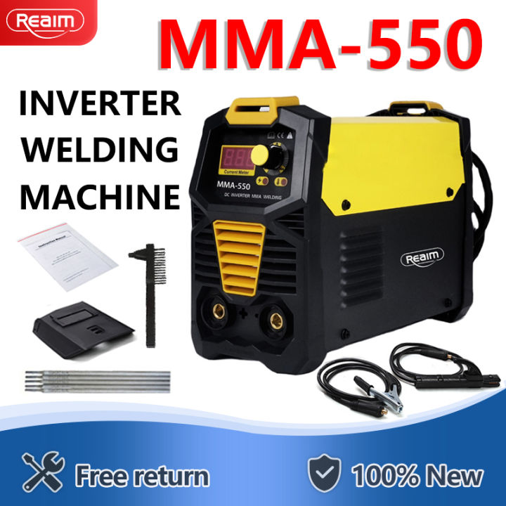 REAIM MMA INVERTER Welding Machine Portable MMA 350/450/550 Gasless