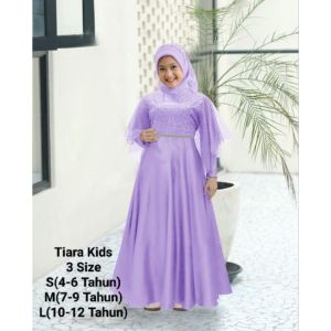 Gamis Anak Perempuan Kekinian Maxi Tiara Kids 4-12 Tahun Matt Moscrepe Model Terbaru Anak Tanggung fashion viral kekinian Good Quality Premium