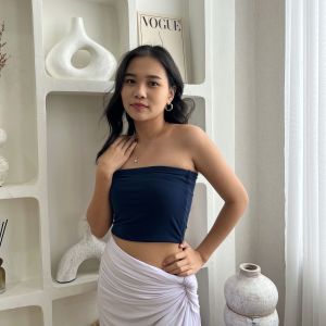 MINA Baju Atasan Wanita - Kemben Dalaman - Bikini Crop Tube Top