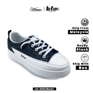 Dans X Lee Cooper Kasut Sneaker Wanita – Hitam / Coklat Muda LCL-0226