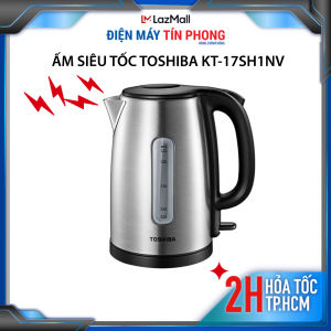 Ấm siêu tốc Toshiba KT-17SH1NV - dung tích 1.7 lít công suất 1800 - 2150W inox cao cấp 304 Tự ngắt khi nước sôi và khi cạn nước - Bảo hành chính hãng 12 tháng