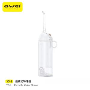 Awei YS-1 Portable Water Flosser 360° Nozzle Dental Cleaner Rechargeable Oral Irrigator Teeth Deep Cleaning