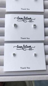 ต่างหูเงินแท้92.5% แบบเตย/เพชรCz